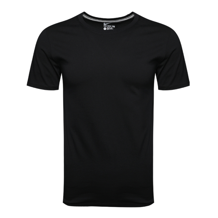 Nike Nike T Shirts Men's Black Crew Neck Moderate Straight Fit