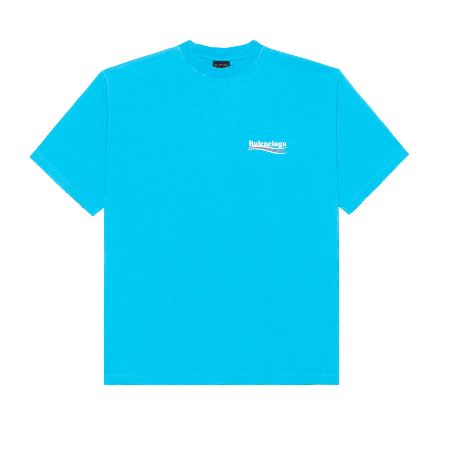 Balenciaga SS23 T Shirt Loose Fit Men's Blue