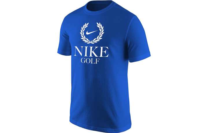 Nike Nike T Shirts Men's Blue Crew Neck Moderate Straight Fit
