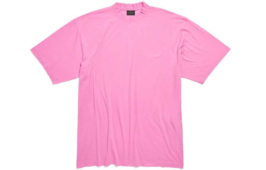 Balenciaga FW23 T Shirt Loose Fit Unisex Pink