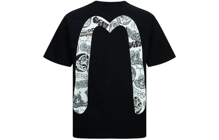 EVISU T Shirts Men's Crew Neck Moderate Straight Fit