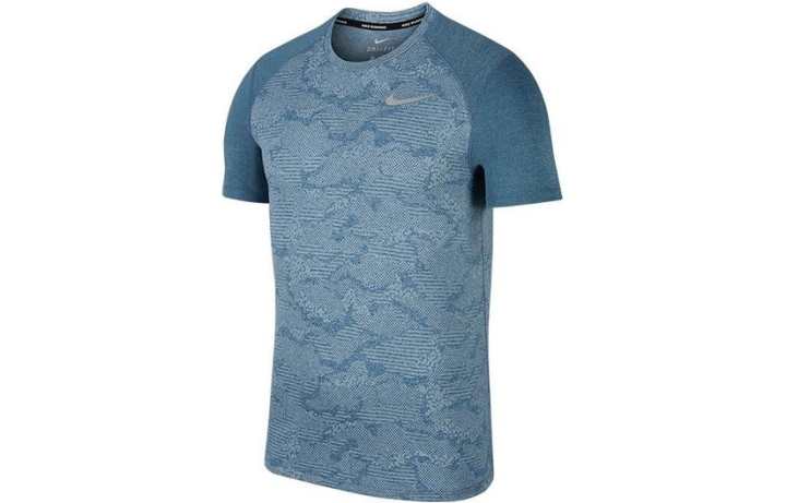 Nike Nike T Shirts Men's Blue Crew Neck Thin