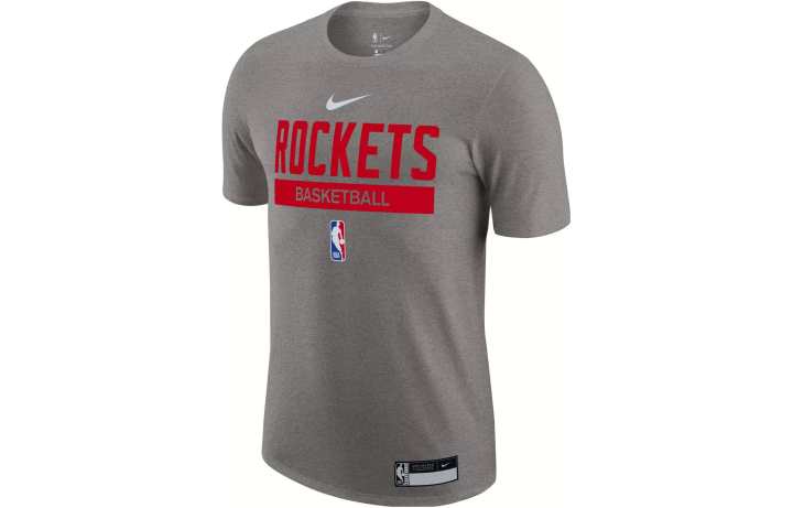 Nike Nike T Shirts Men's Gray Crew Neck Moderate Straight Fit
