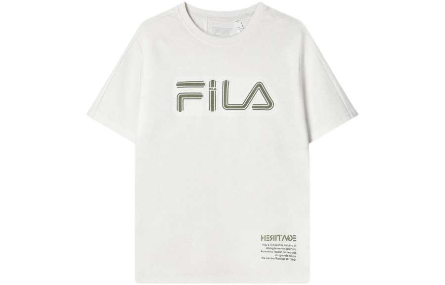 FILA T Shirt Men's White Sand Gray