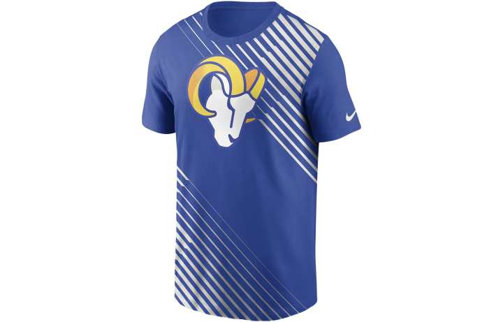 Nike Nike T Shirts Men's Blue Crew Neck Moderate Straight Fit