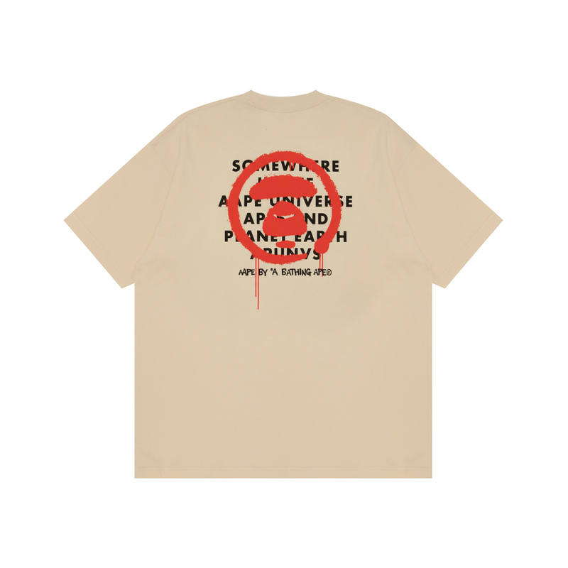 Aape By *A Bathing APE® Logo print Cotton T shirt
