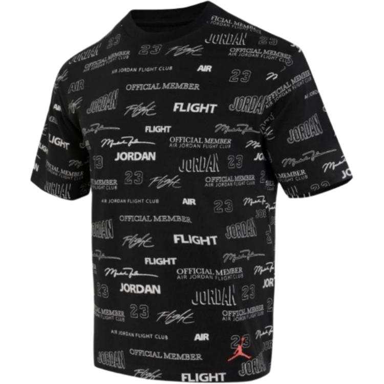 Jordan Jordan Flight MVP T Shirts Men's Dark Gray Crew Neck Moderate Straight Fit