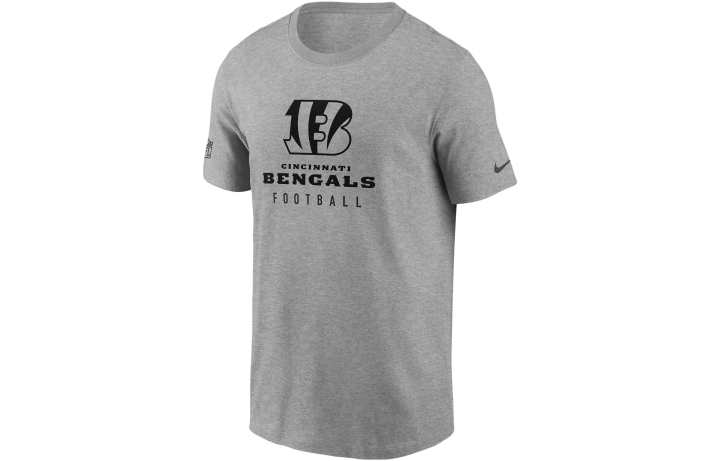 Nike Nike T Shirts Men's Gray Crew Neck Moderate Straight Fit