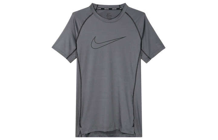 Nike Nike T Shirts Men's Slate Gray Crew Neck Moderate Straight Fit