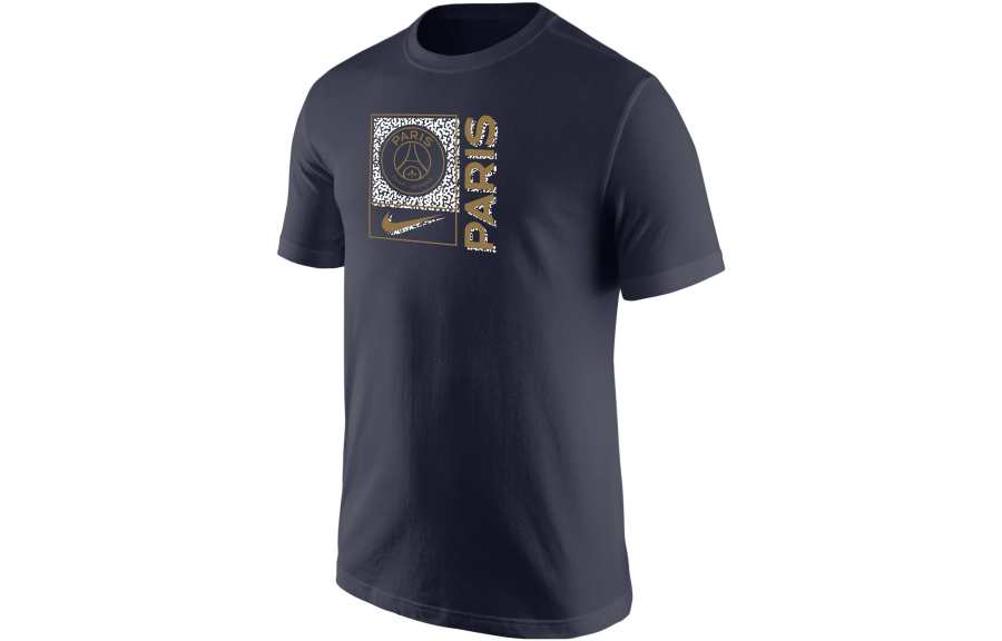 Nike Nike T Shirts Men's Black Crew Neck Moderate Straight Fit
