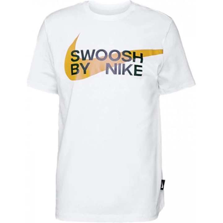 Nike Nike T Shirts Men's White Crew Neck Moderate Straight Fit