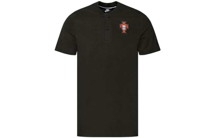 Nike Nike T Shirts Men's Black Polo Collar Moderate Straight Fit