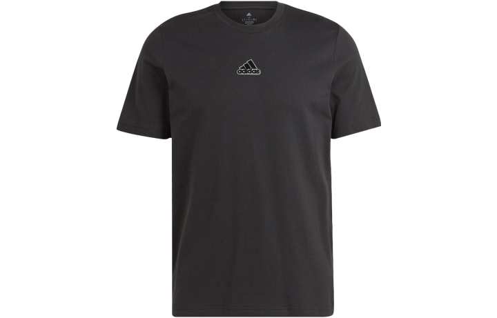 Adidas Adidas T Shirts Men's Black Crew Neck Moderate Straight Fit