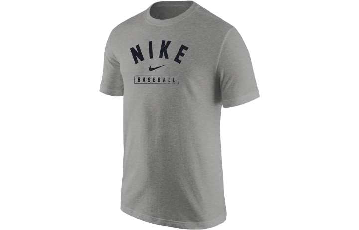 Nike Nike T Shirts Men's Gray Crew Neck Moderate Straight Fit