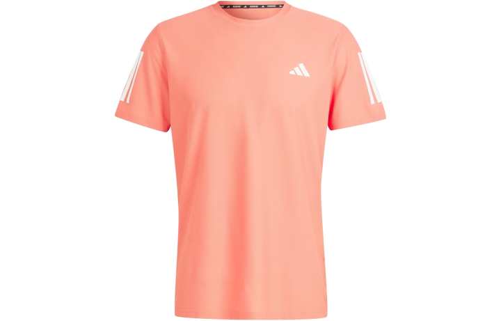 Adidas Adidas T Shirts Men's Orange Crew Neck Moderate Straight Fit