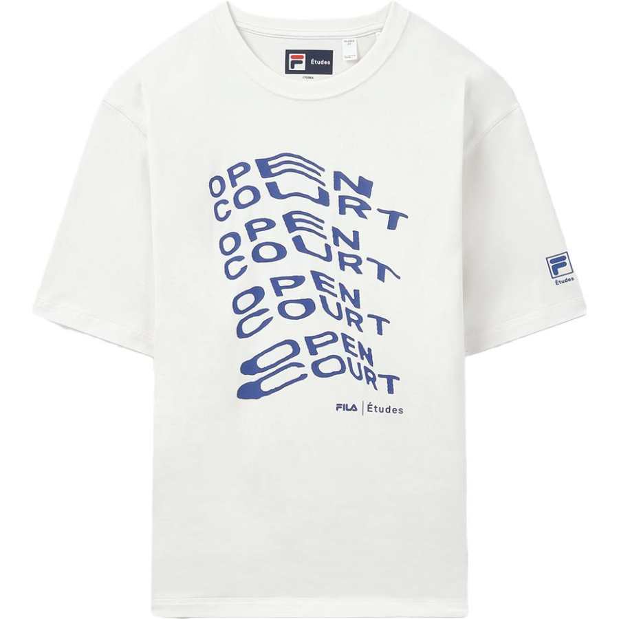 FILA x Études Short Sleeved T Shirt Unisex Ivory