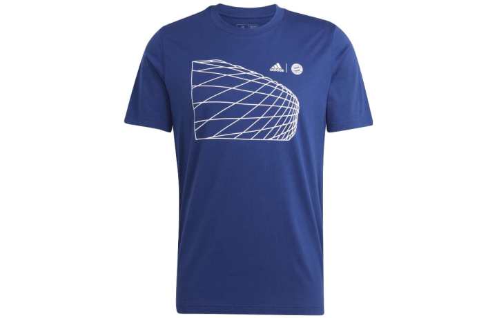 Adidas Adidas T Shirts Men's Blue Crew Neck Thin Straight Fit
