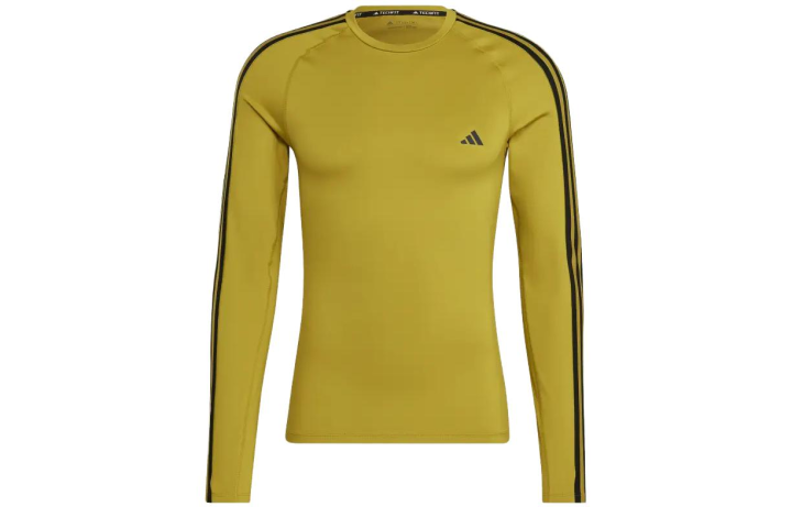 Adidas Adidas Techfit 3 Stripes Training Long Sleeve Tee