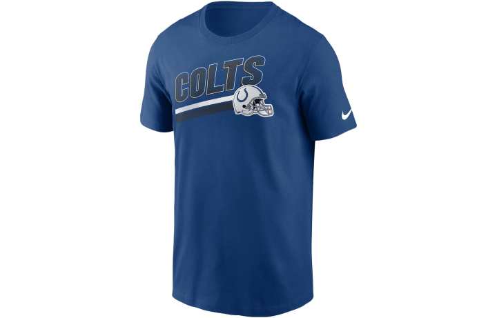 Nike Nike T Shirts Men's Blue Crew Neck Moderate Straight Fit