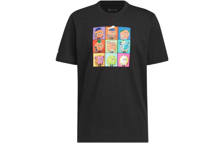 Adidas Adidas Set in Sleeve T Shirt Men's Black
