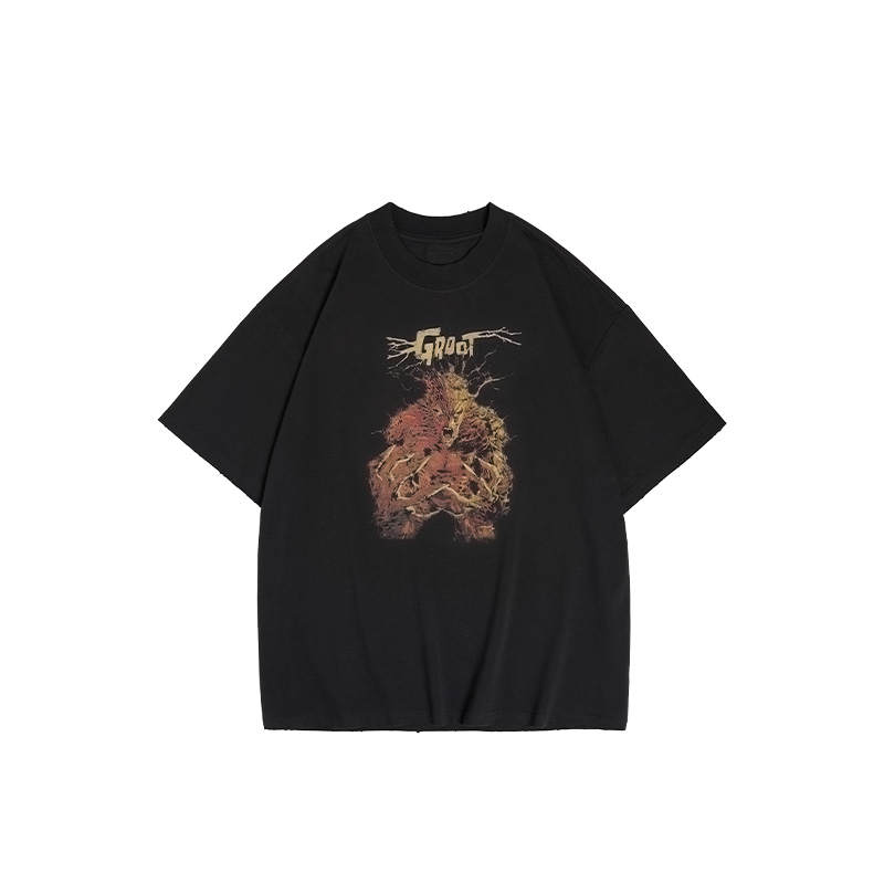 XVESSEL X MARVEL XVESSEL X MARVEL/ T Shirts Unisex Black Crew Neck Moderate
