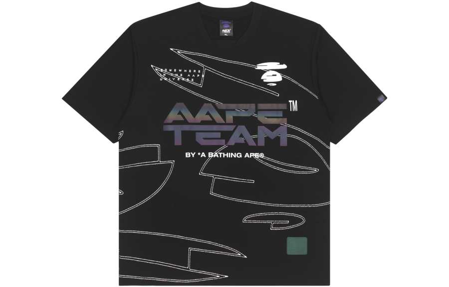 Aape T Shirts Men's Crew Neck Moderate Straight Fit