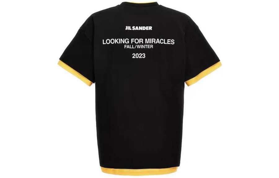 JIL SANDER Logo Printed Crewneck T Shirt