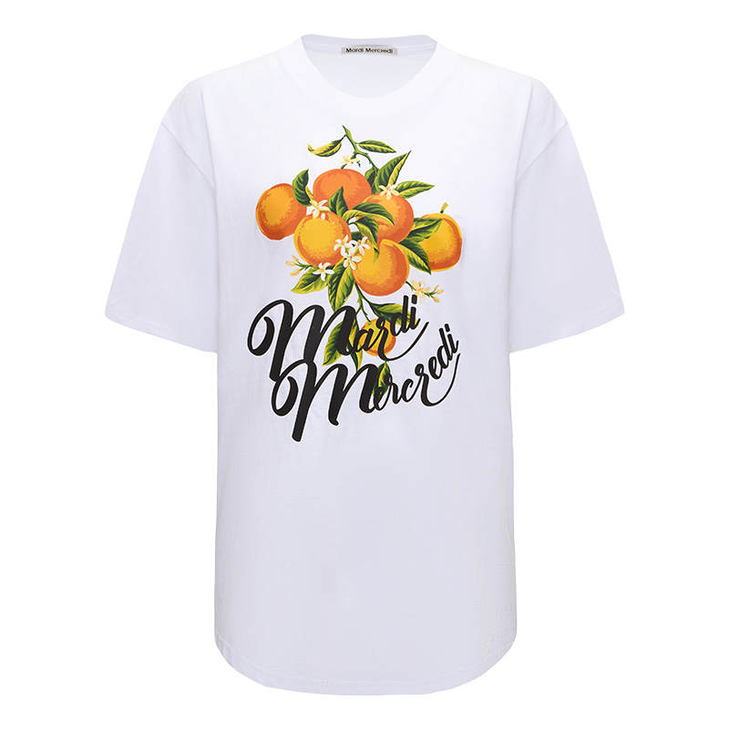MARDI MERCREDI T Shirts Unisex Crew Neck Moderate Straight Fit