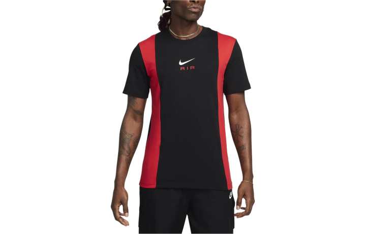 Nike Nike T Shirts Men's Black Crew Neck Moderate Straight Fit
