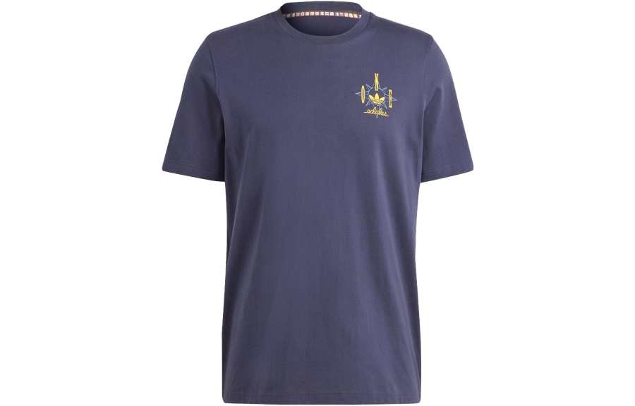 Adidas Originals T Shirts Men's Legend Ink Crew Neck Moderate Straight Fit