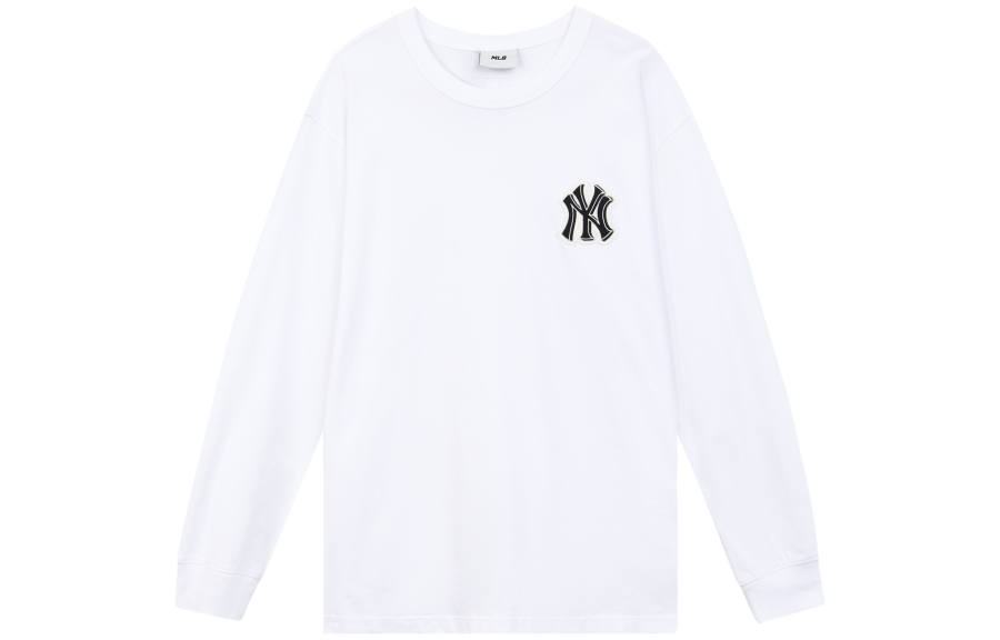 MLB New York Yankees T Shirts Unisex White Crew Neck Moderate Straight Fit
