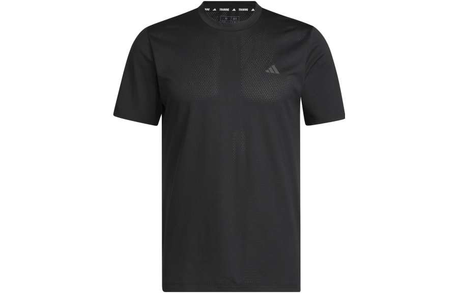 Adidas Adidas HIIT T Shirts Men's Black Crew Neck Moderate Straight Fit