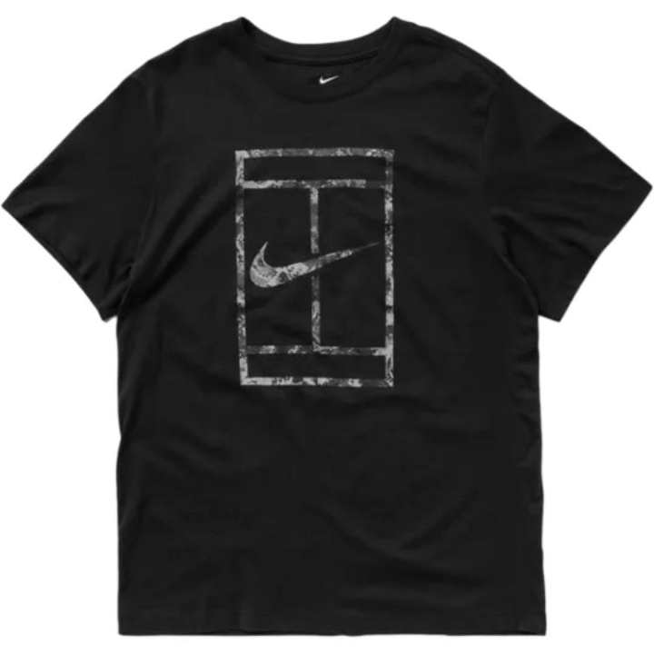 Nike Nike T Shirts Men's Black Crew Neck Moderate Straight Fit