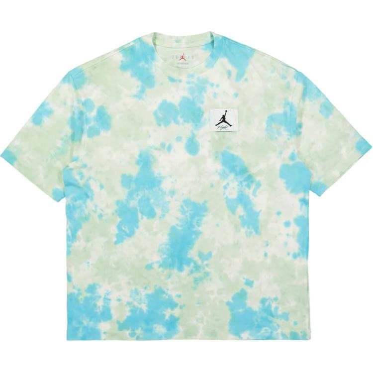 Jordan Jordan T Shirts Men's Teal Crew Neck Moderate Straight Fit