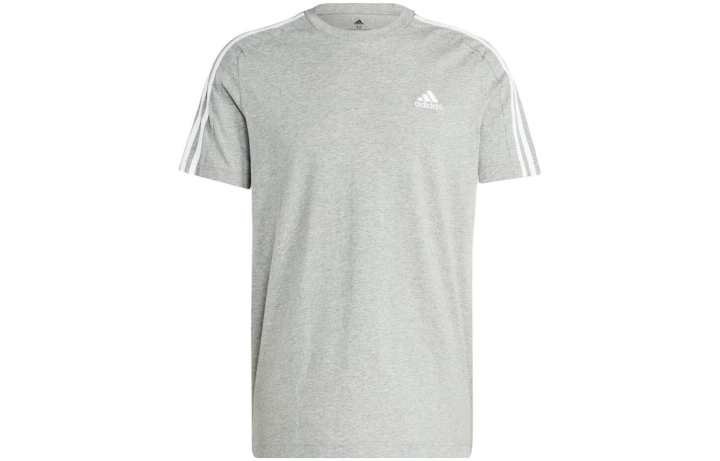 Adidas Adidas T Shirts Men's Gray Crew Neck Moderate Straight Fit