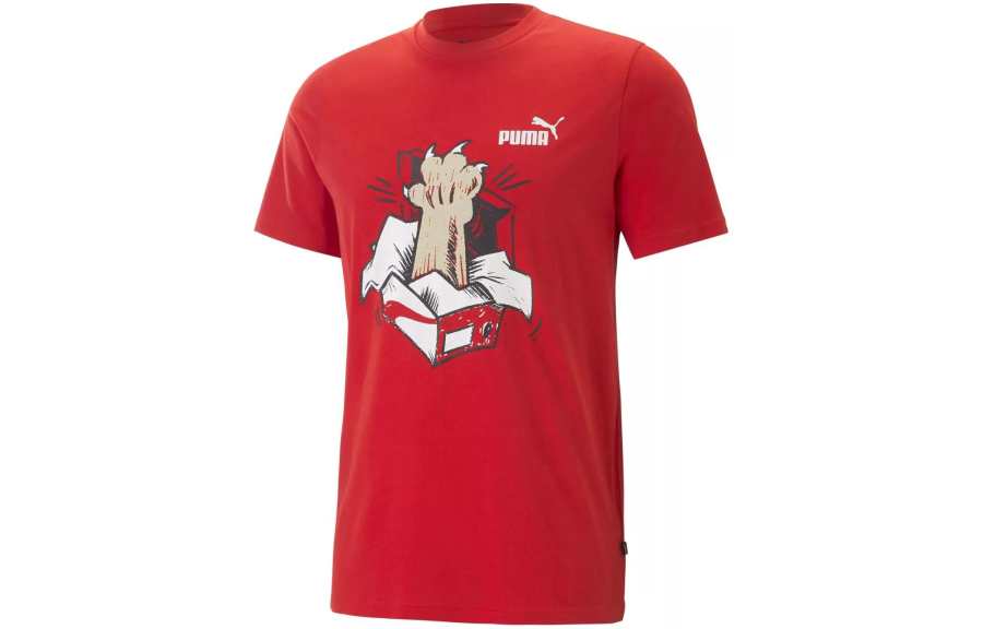 PUMA PUMA GRAPHICS SNEAKER TEE T Shirt Men's Red