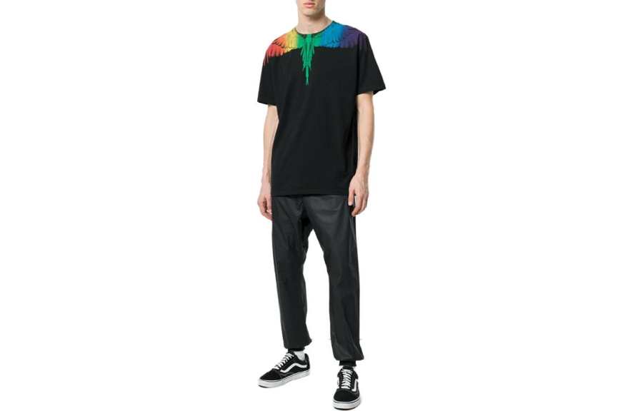Marcelo Burlon Marcelo Burlon T Shirts Men's Black Crew Neck Thin