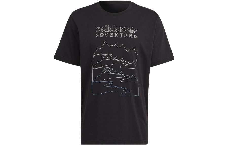 Adidas Originals Drop Shoulder Sleeve T Shirt Men's Black