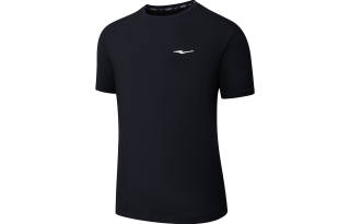 Erke T Shirts Men's Jet Black Crew Neck Thin Straight Fit