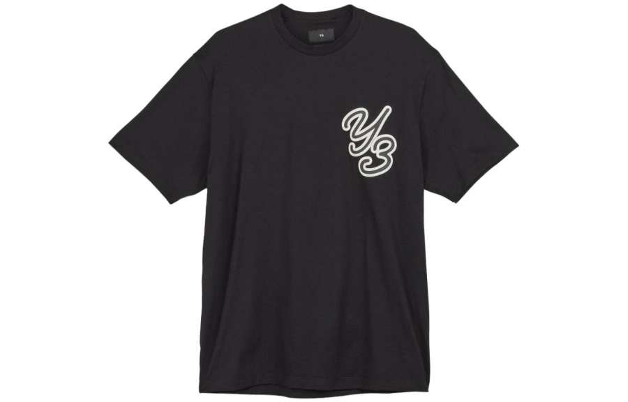 Y-3 GFX S/S Logo-flocked T-shirt