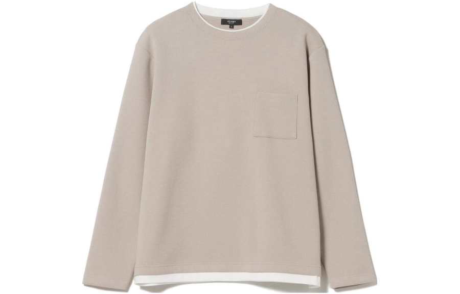 Beams Beams T Shirts Men's Crew Neck Moderate Mock Two Piece