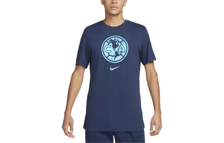 Nike Nike T Shirts Men's Midnight Marine Crew Neck Moderate Straight Fit