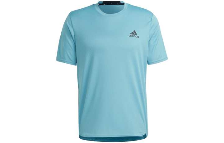 Adidas Adidas T Shirts Men's Blue Crew Neck Moderate Straight Fit