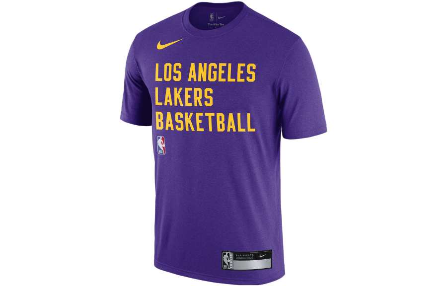 Nike Nike T Shirts Men's Purple Crew Neck Moderate Straight Fit
