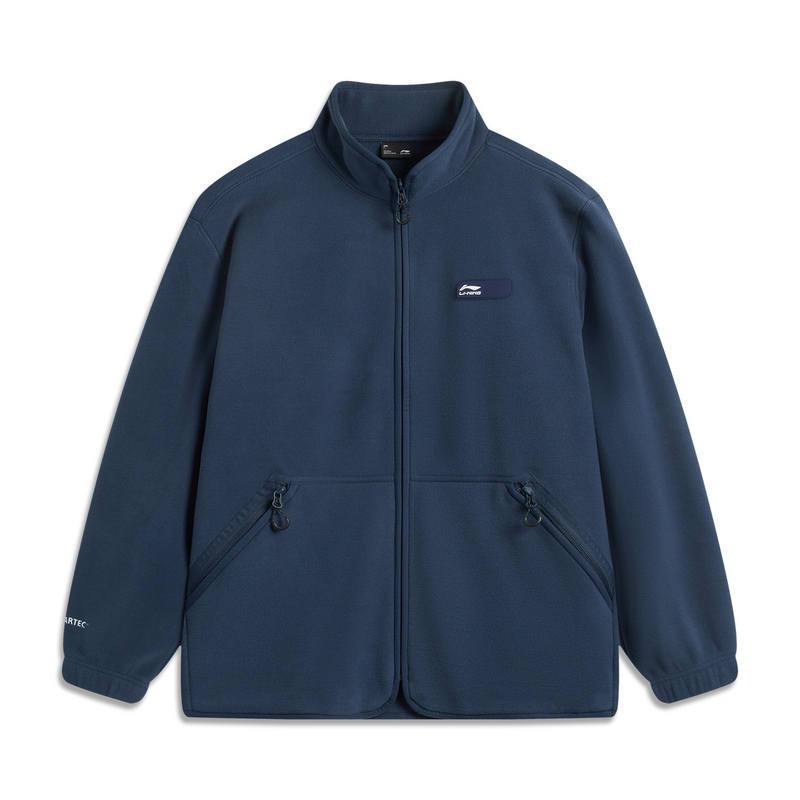 Li-Ning Li Ning Sports Life Collection Velvet feel Coat Men's Dark Blue