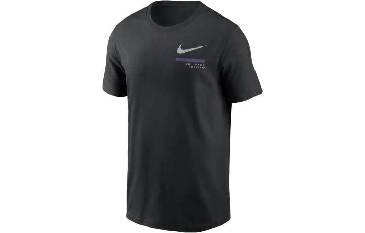 Nike Nike T Shirts Men's Black Crew Neck Moderate Straight Fit