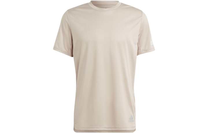 Adidas Adidas T Shirts Men's Beige Crew Neck Moderate Straight Fit