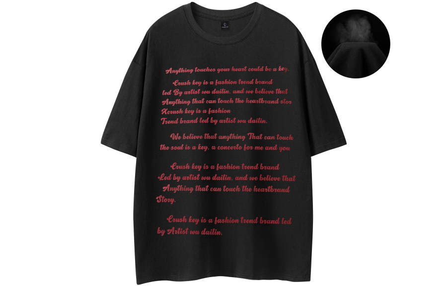 CRUSH KEY T Shirts Unisex Crew Neck Moderate Straight Fit