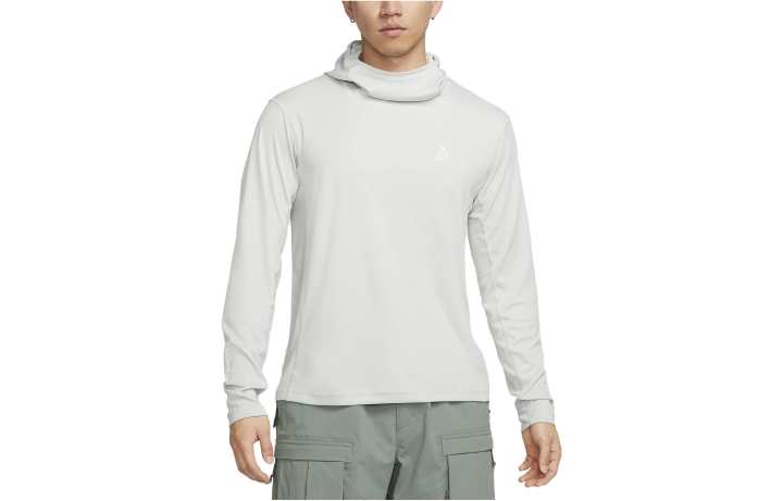 Nike Nike T Shirts Men's Gray Turtleneck Moderate Straight Fit