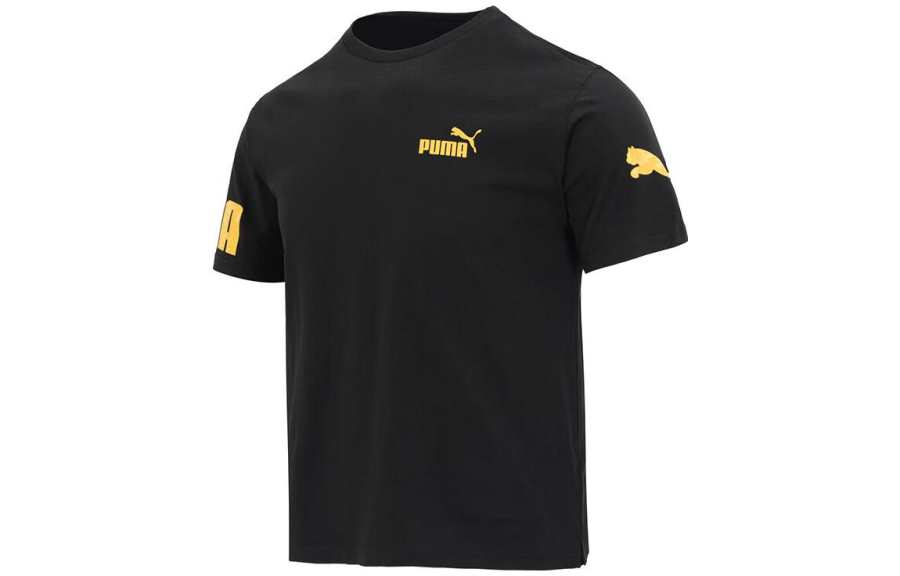 PUMA Set-in Sleeve T-Shirt Men's Black